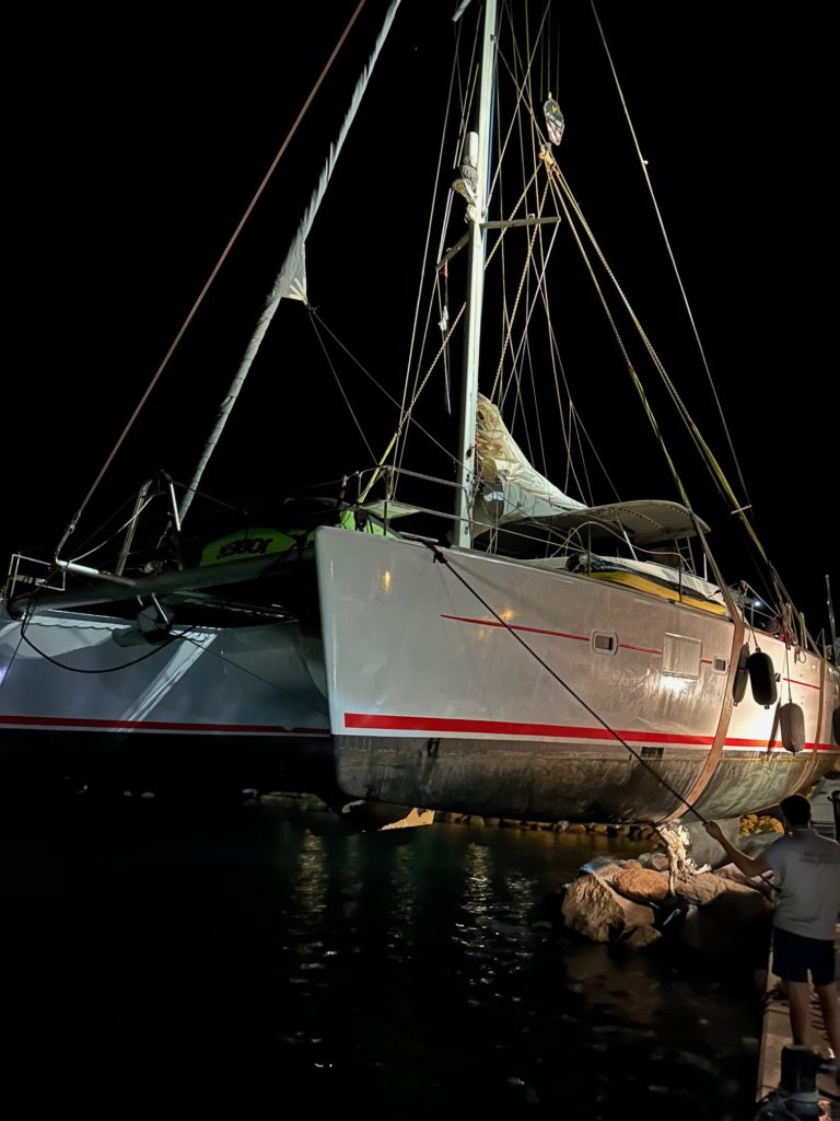 Levage de nuit suite à sinistre à Propriano